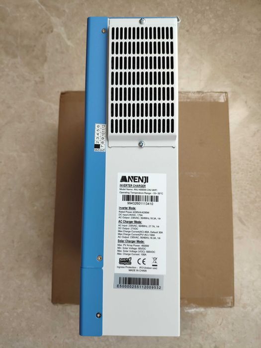 НОВИЙ Гібридний інвертор Anenji ANJ-4000W-24V-WIFI, 24 В, 4200 Вт