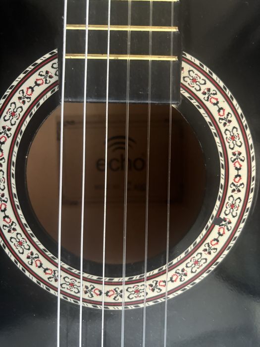 Gitara klasyczna Echo (czarna) + pokrowiec - spedzam za 180 zl