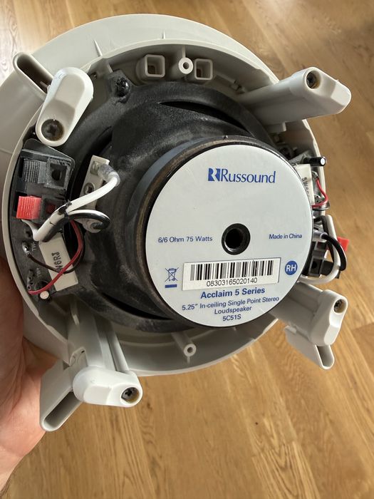 Głośnik sufitowy stereo Russound 5.25”, 75 Wat