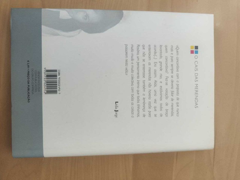 Livro - O Cais das Merendas de Lídia Jorge