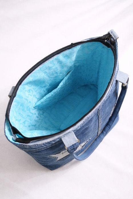 Torebka jeansowa handmade