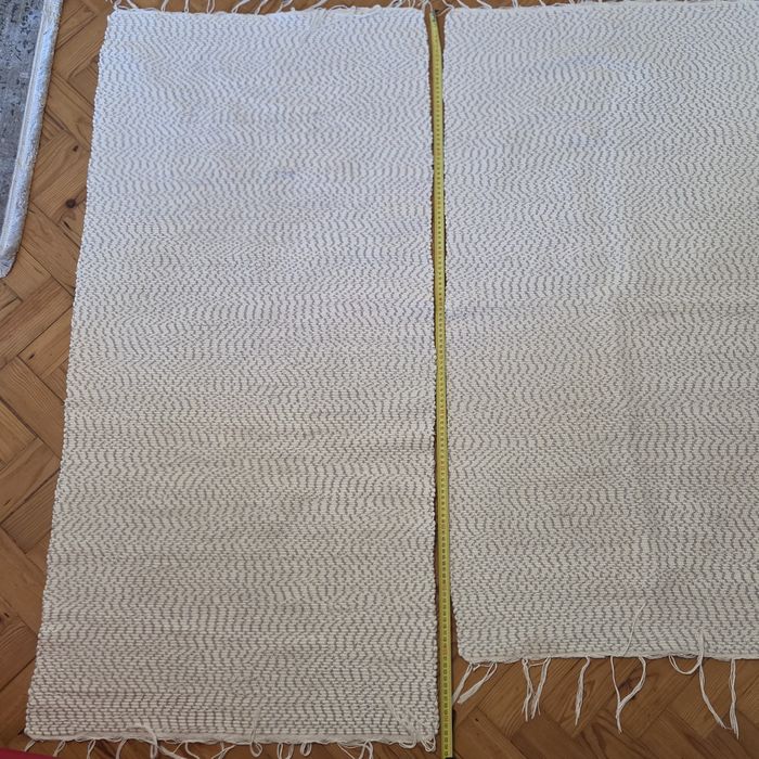 Passadeiras Tapetes brancos algodão  1,23/134× 64 cm