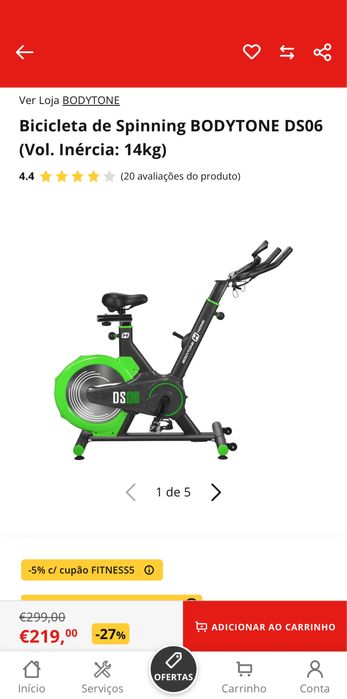 Bicicleta de Spinning BODYTONE