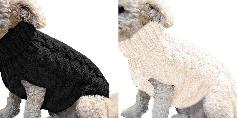 Свитер теплый вязаный для маленьких собак и котов (все размеры, цвета)