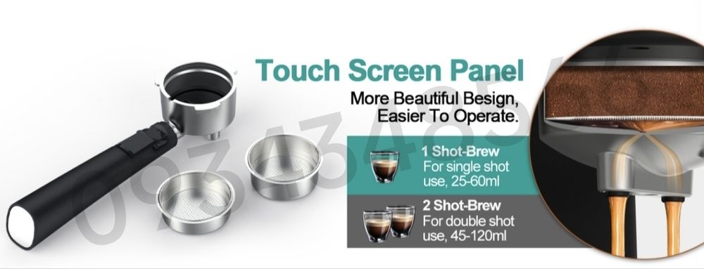 Кавоварка еспресомашина рожкова IAGREEA 3050 20 Бар 1050 Вт Кавомашина