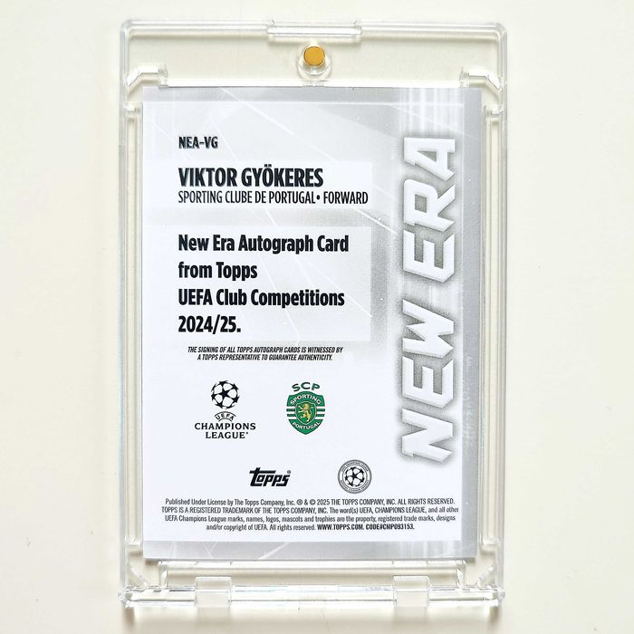 Karta Topps New Era - Viktor Gyökeres - Sporting Lizbona - Auto