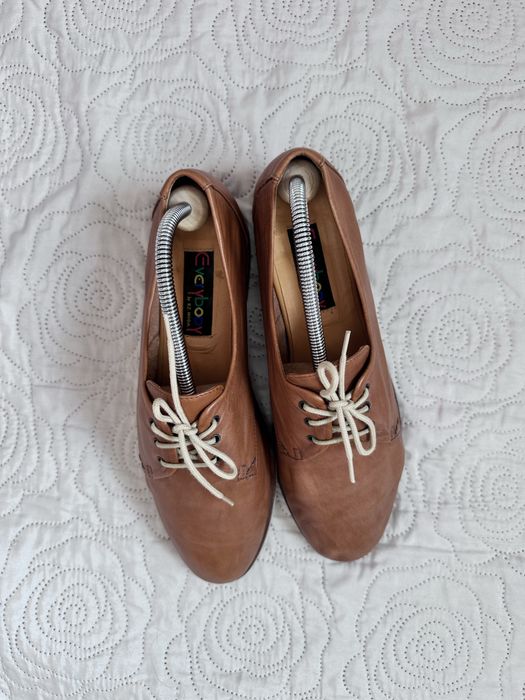 Everybody by Bz. Moda 40 mokasyny skóra naturalna camel