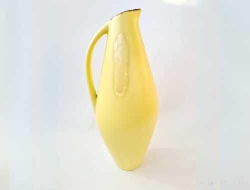Wächtersbach U. Fesca "Taxis" 35 cm, żółty wazon ideał mid-century fat  lava