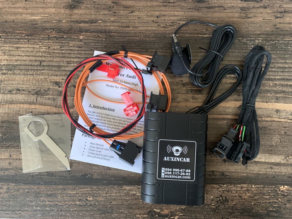 Audi A6C6, A8, Q7 з MOST МР3 адаптер usb/ aux/ bluetooth аудіо