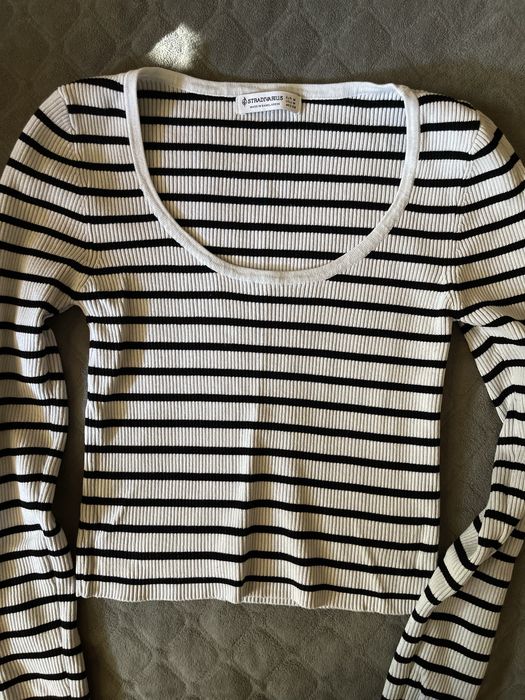 Укорочений топ в полоску