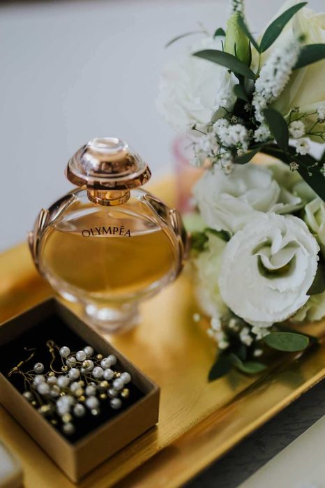 Ślubna ozdoba do włosów z kolczykami