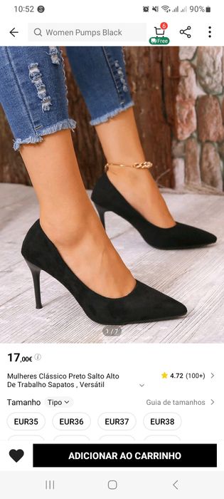 Sapato alto de senhora 41