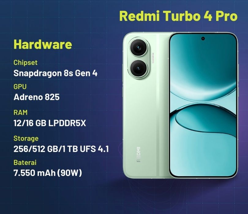 Смартфон Xiaomi Redmi Turbo 4 Pro (Poco F7) 12/512GB White (CN)