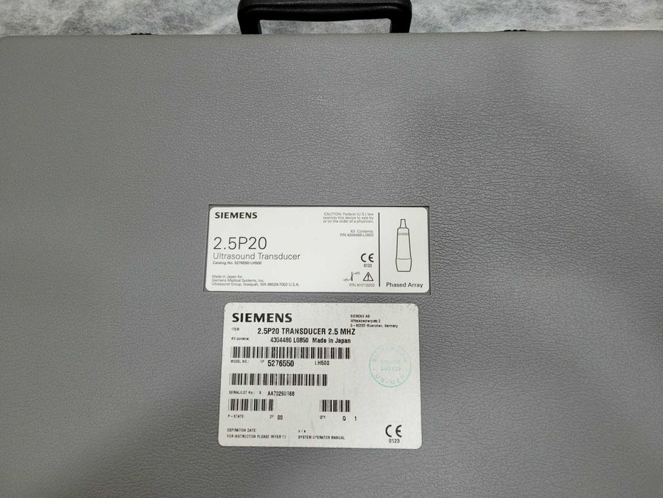 Sonda p/ ecógrafo Siemens 2.5P20