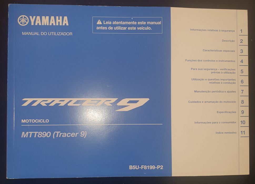 Manual Yamaha Tracer 9