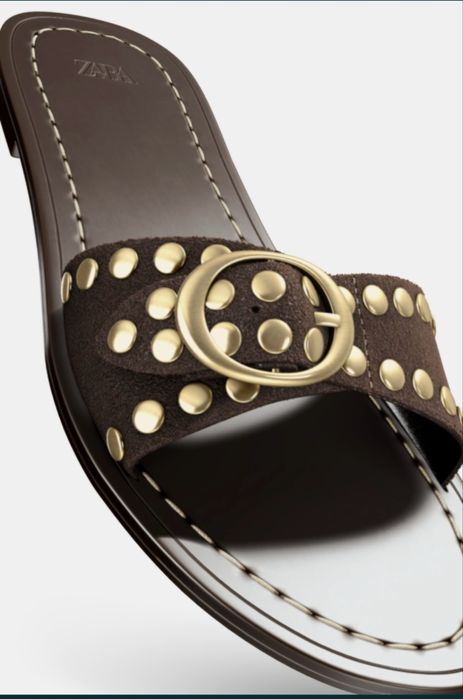 Шльопанці на низькому ходу зара zara 37