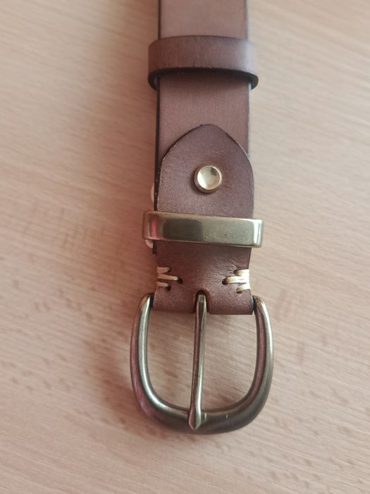 Męski pasek 100% skora naturalna 110cm w stylu vintage