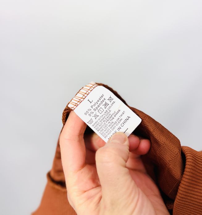 Brązowa pikowana bluza z kapturem L 40