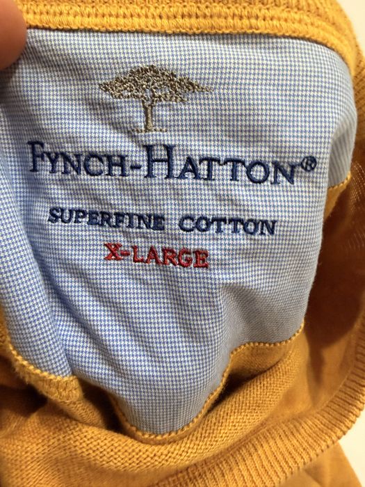 Fynch-Hatton sweter z okrągłym dekoltem roz,XL/L/54,50,52 bawełniany,przejściowy
