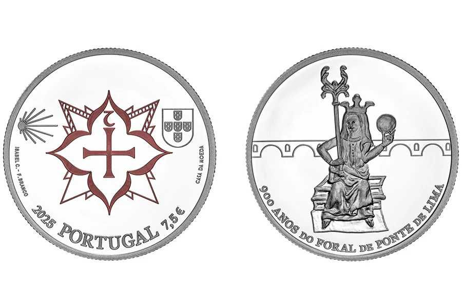 900 anos do foral de Ponte de Lima (Prata Proof)