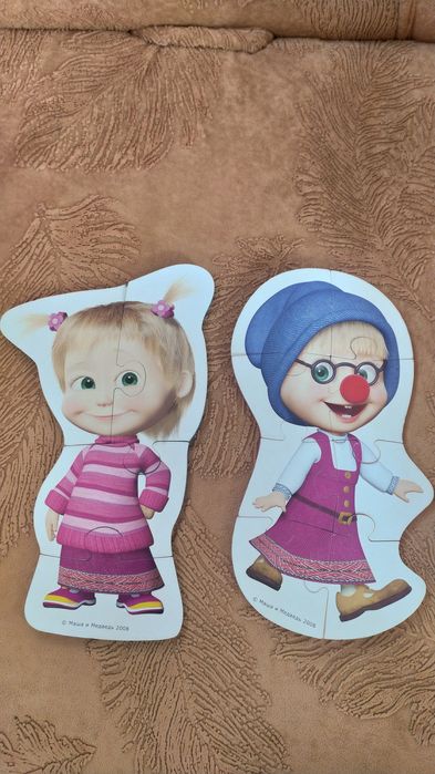 Пазли картонні, м'які 2+ 4+ 5+ доміно