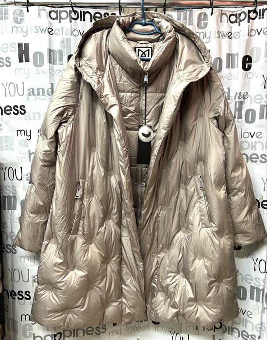 Куртка большой размер, натуральный пух, Италия, 52-58 размер.