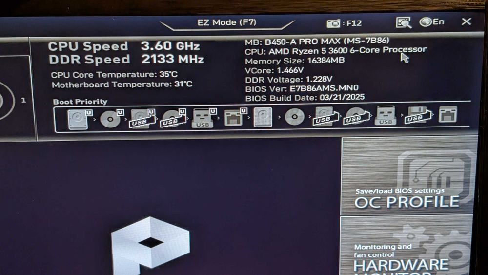 Komputer / Ryzen 5 3600 / Gigabyte RX 5700 OC 8gb / RAM 16gb / 1TB