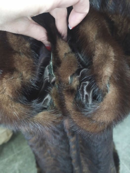 Батл. Длина 140см. Норковая шуба в пол. Манто.  Винтаж