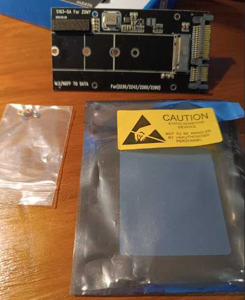 Adaptador ssd m.2 para sata