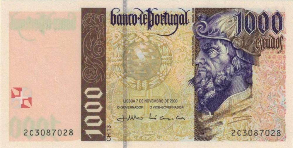 Notas de coleção: 1000$00 - Pedro Alvares Cabral (2000)