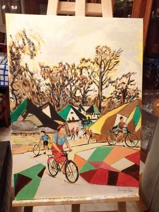 tela em acrilico 70X50cm