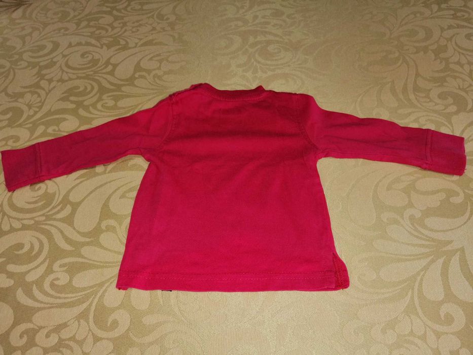 2 camisolas manga comprida, Benetton, 3-6 meses