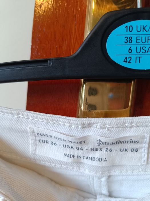 Calça de ganga branca