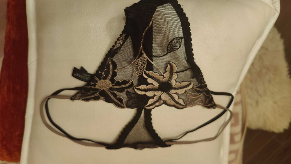 100% Оригинал ACOUSMA Paris Экстравагантные Трусы Стринги S-ка Flowers