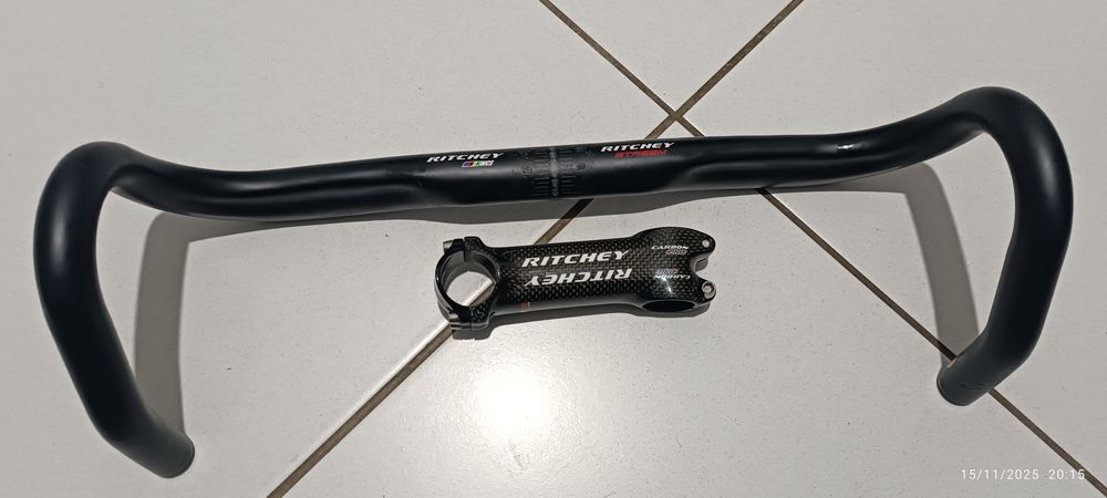 Avanço ritchey carbono 110 mm e guiador