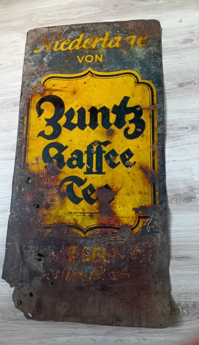 Szyld Zuntz kaffee tee 120x60cm