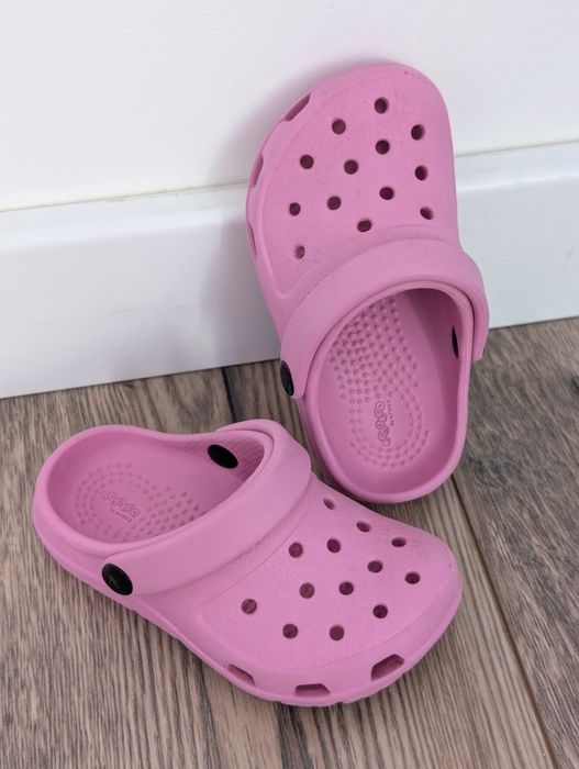 Крокси Crocs дитячі рожеві для дівчинки  C6 13.5см,  ідеальний стан