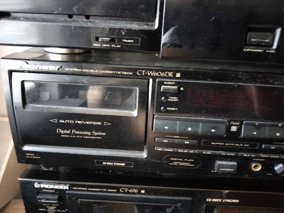 magnetofon kasetowy pioneer ct w 606 dr analogowo cyfrowy