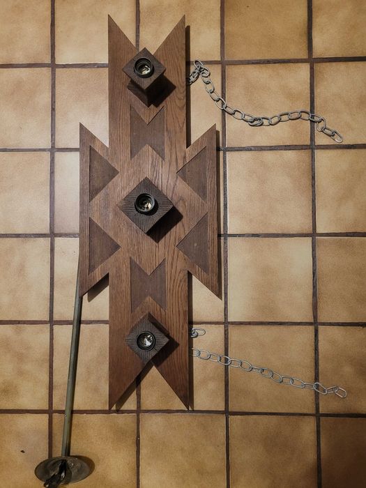 Lampa wisząca Art-Deco lata 1920, unikat przedwojenna piękny stan