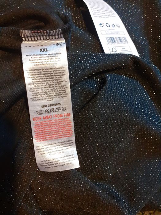 Bluzka wizytowa świąteczną czarna