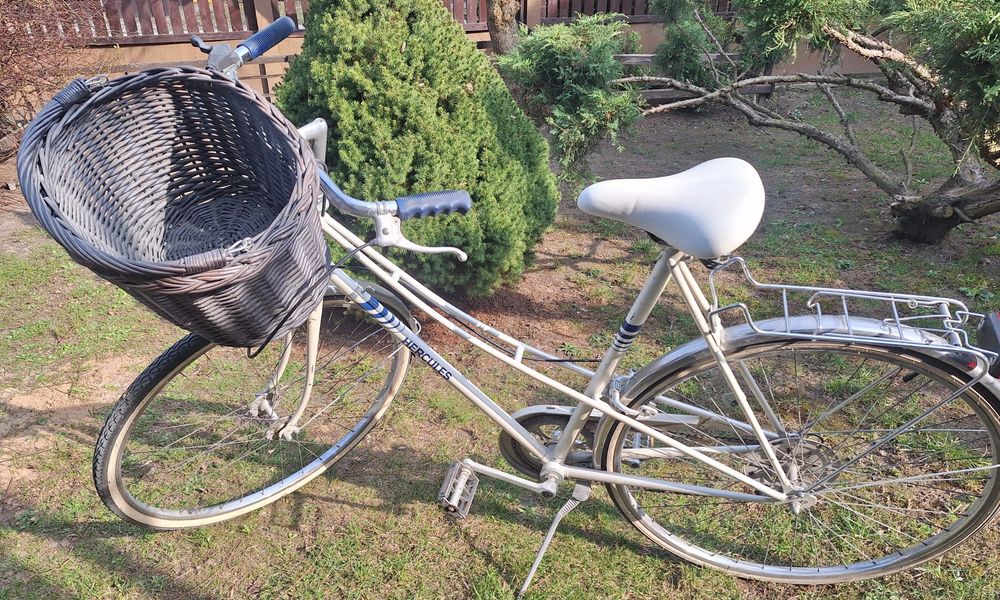 Rower miejski Hercules 27" damski  perłowy