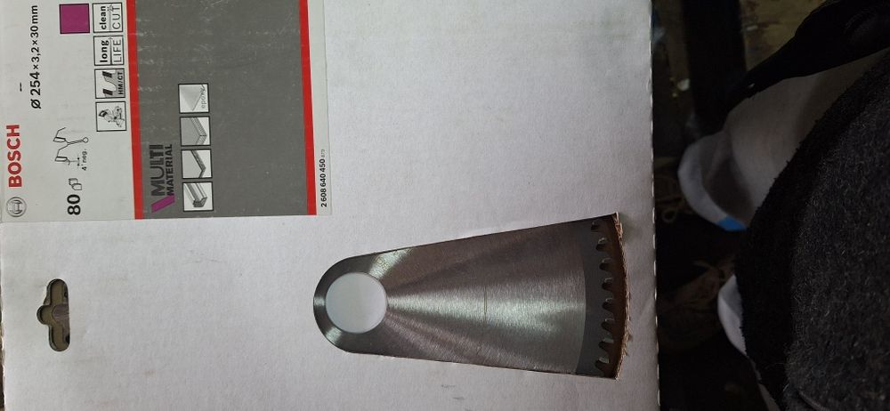 Диск пильний Bosch 254×3.2×32 аллюминий дерево