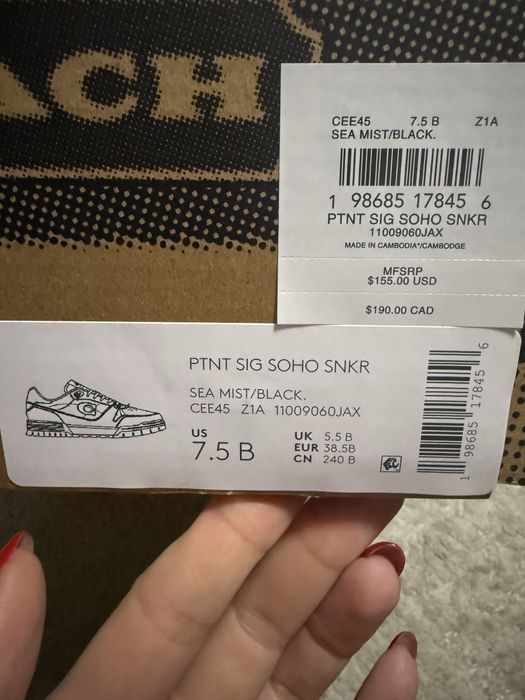 Продам кеди coach