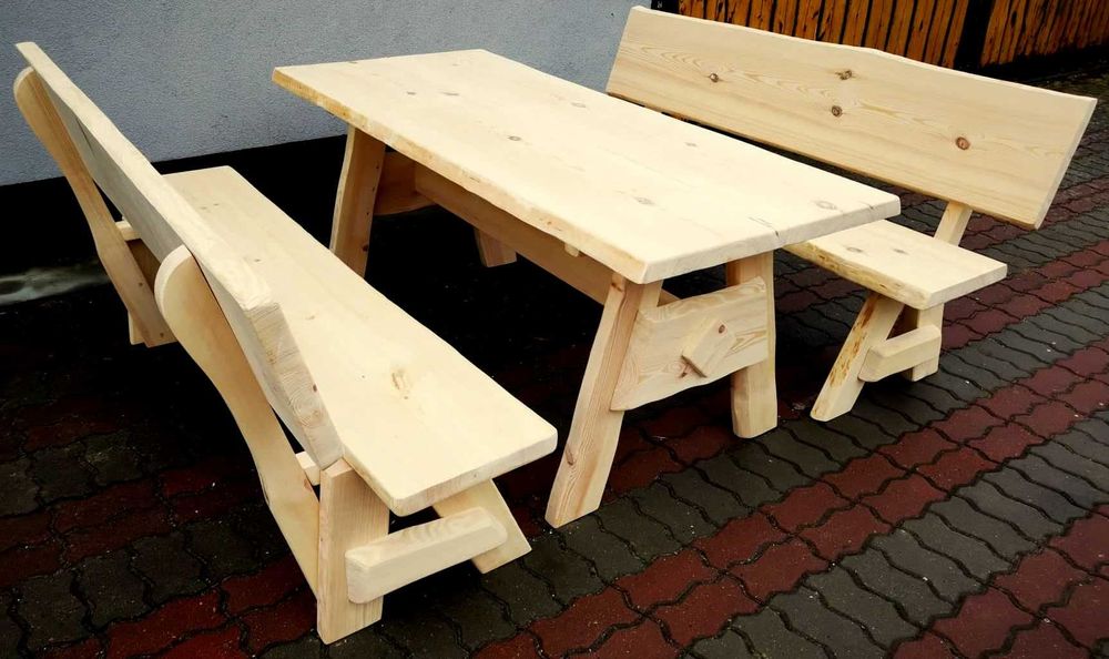 Meble ogrodowe drewniane , barowe do lokalu ,stół ,ława ,dostawa 200zł