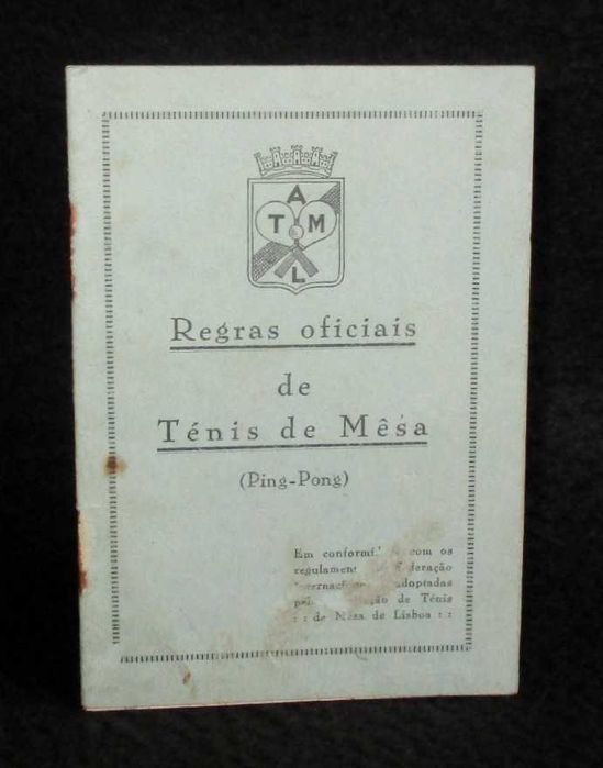 Brochura Regras Oficiais de Ténis de Mesa Ping-Pong