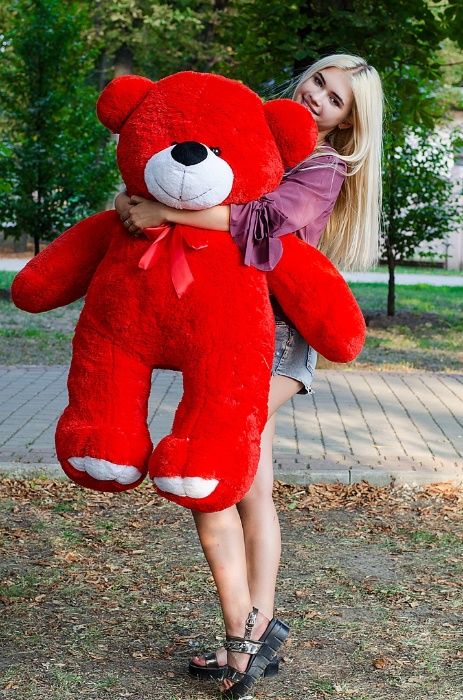 Великий плюшевий ведмедик Ветлі 130 см.Купити ведмедика РОЗПРОДАЖ!