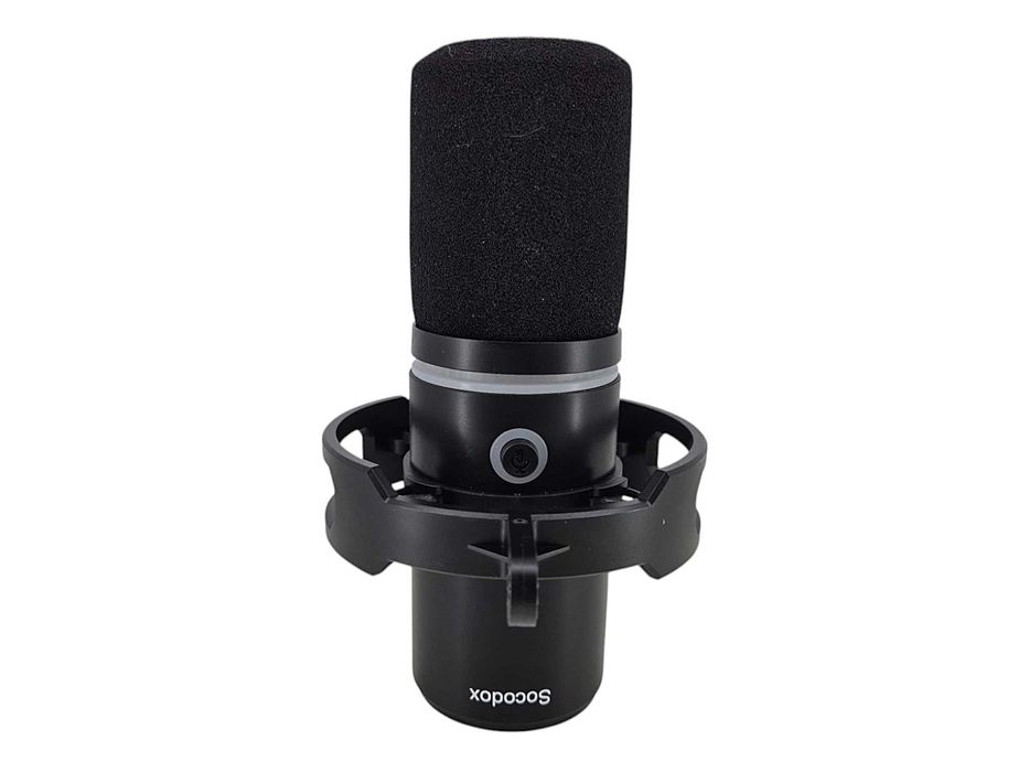 Mikrofon podcastowy z ramieniem