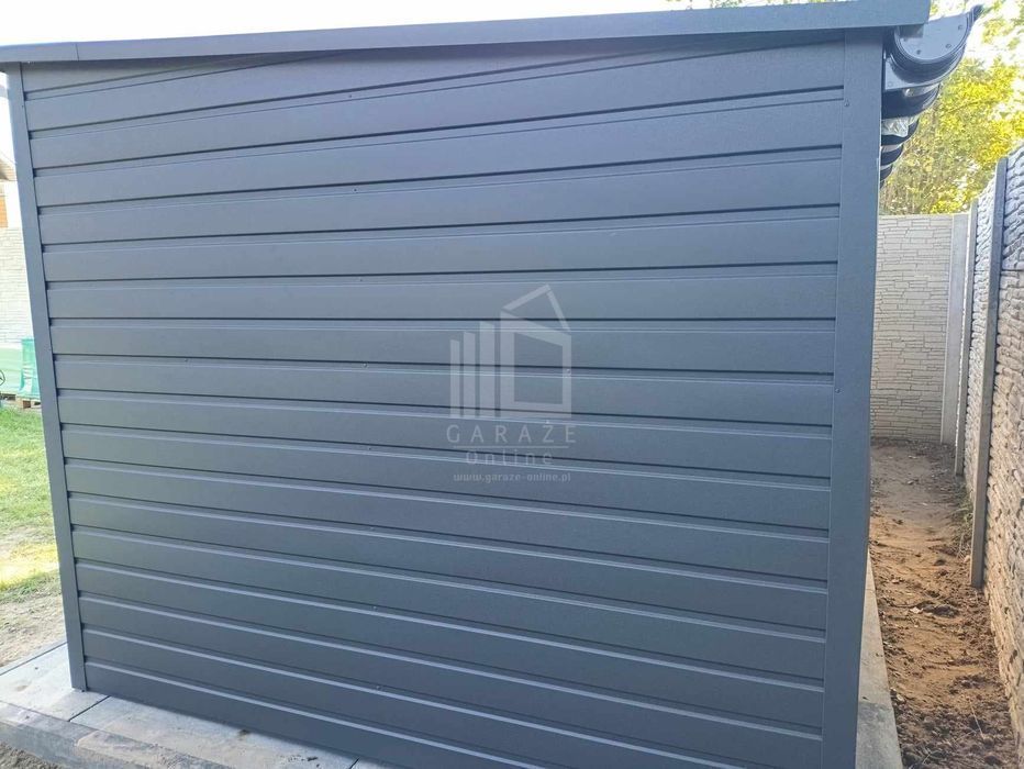 Schowek Domek Ogrodowy 3X2,5M + Wiata 1,5 Drzwi Okno Dach Spad Id760