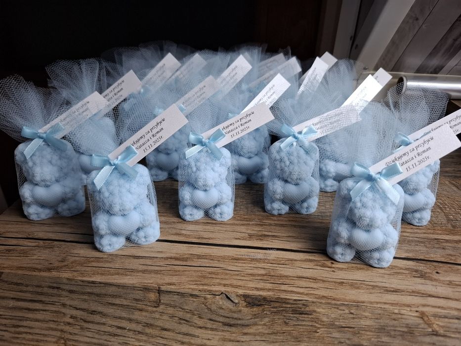 Podziękowania dla gości upomiek chrzest urodziny komunia roczek ślub