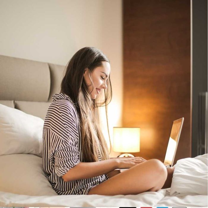 Okrągła lampa stołowa z funkcją dotykową